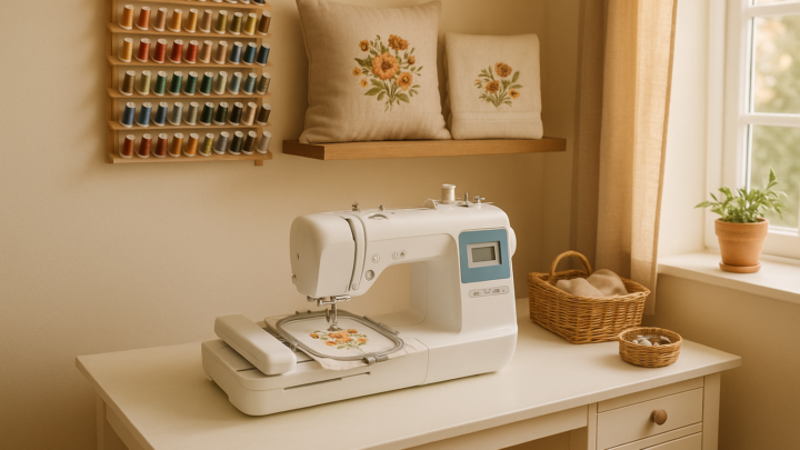 Best home embroidery machine - compact and quiet
